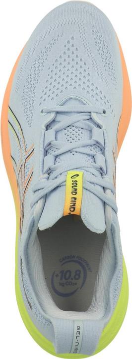 Actual product image ASICS Performance Asics GEL-Nimbus 26 Paris Laufschuhe Cool Grey / Safety Yellow Herren (43.5)