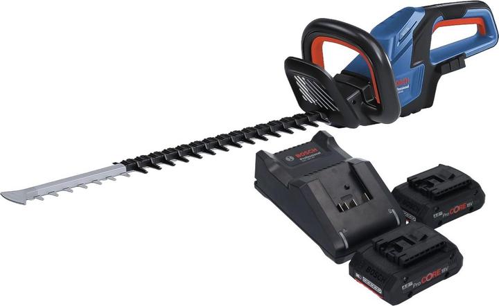 Produktbild Bosch Professional Bosch GHE 18V-60 Professional Akku Heckenschere 18 V 60 cm Brushless + 2x ProCORE Akku 4,0 Ah + (Akkuheckenschere)