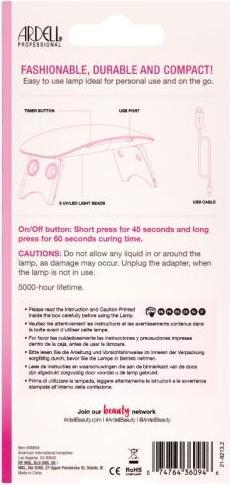 Actual product image Ardell Nail Addict - Led Gel Lamp (Artificial nails, White)