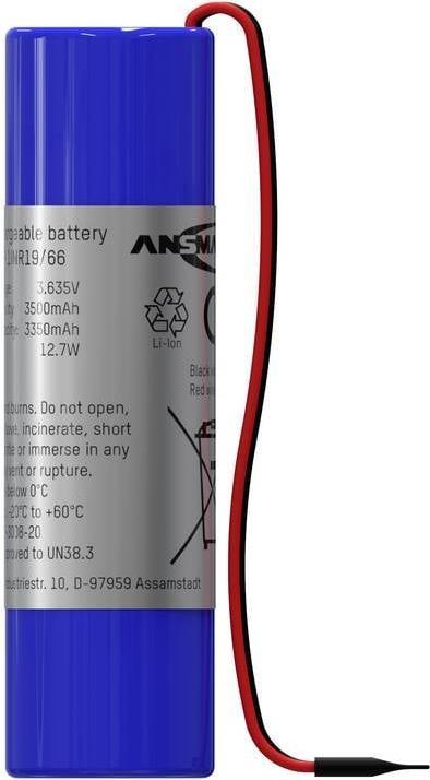 Actual product image Ansmann Li-Ion Battery Pack 1S1P (1 pcs., 18650)