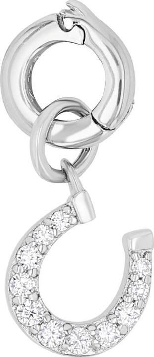 Produktbild Amor Charms für Damen, 925 Sterling Silber, Zirkonia synth. | Hufeisen (Silber 925)