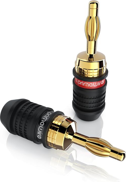 Actual product image Primewire Banana plugs for loudspeaker cables up to 3.5mm²