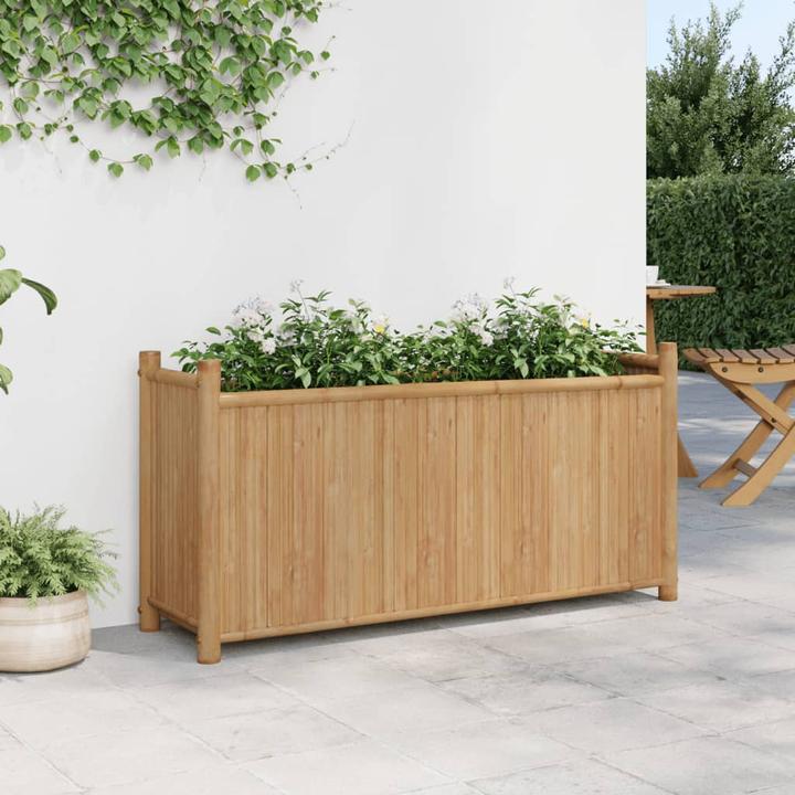 Actual product image VidaXL Planter Raised bed Planter box Vegetable bed Flower box Garden Bamboo