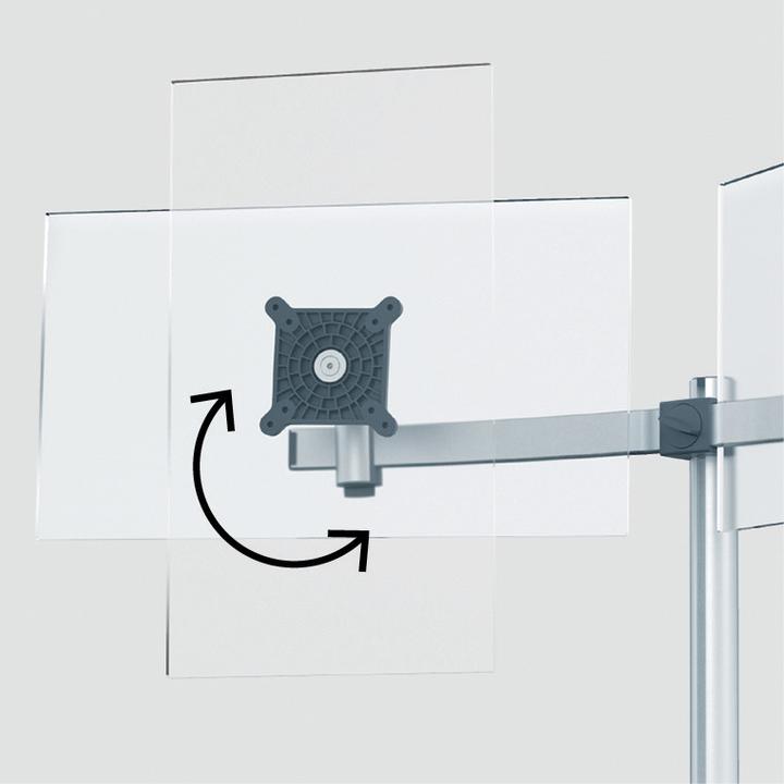 Actual product image Durable Monitor holder for 1 monitor and 1 tablet, HxWxD 445 x 780 x 190 mm (Table, 34.02")