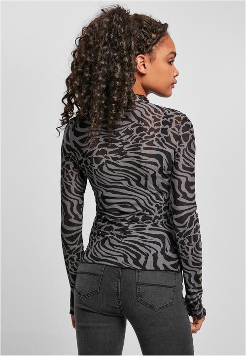 Image du produit Urban Classics Ladies AOP Mesh Turtleneck Manches longues (5XL)