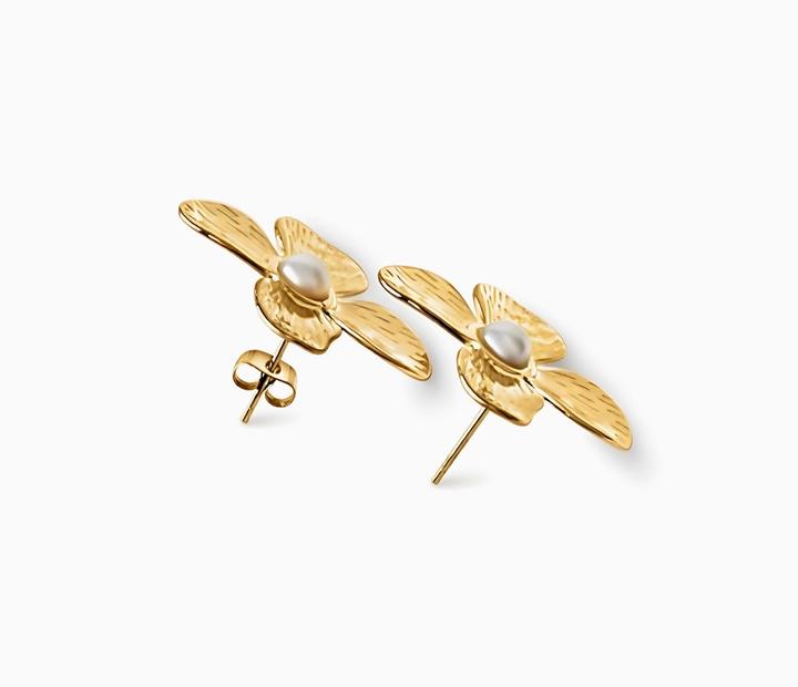 Actual product image Sensora Jewelry Merida Flower earrings (Stainless steel)