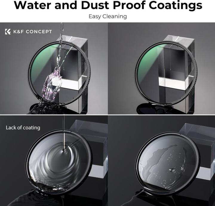 Actual product image K&F Concept 115MM CPL Filter Super Slim Circular Polarizing Filter with 28 Layer Green Coated, HD, Waterproof, A (Polarizing filter)