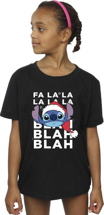 Produktbild Disney Lilo And Stitch Christmas Blah Blah Blah TShirt Mädchen (140, 146)