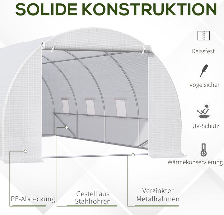 Actual product image Outsunny Foil greenhouse