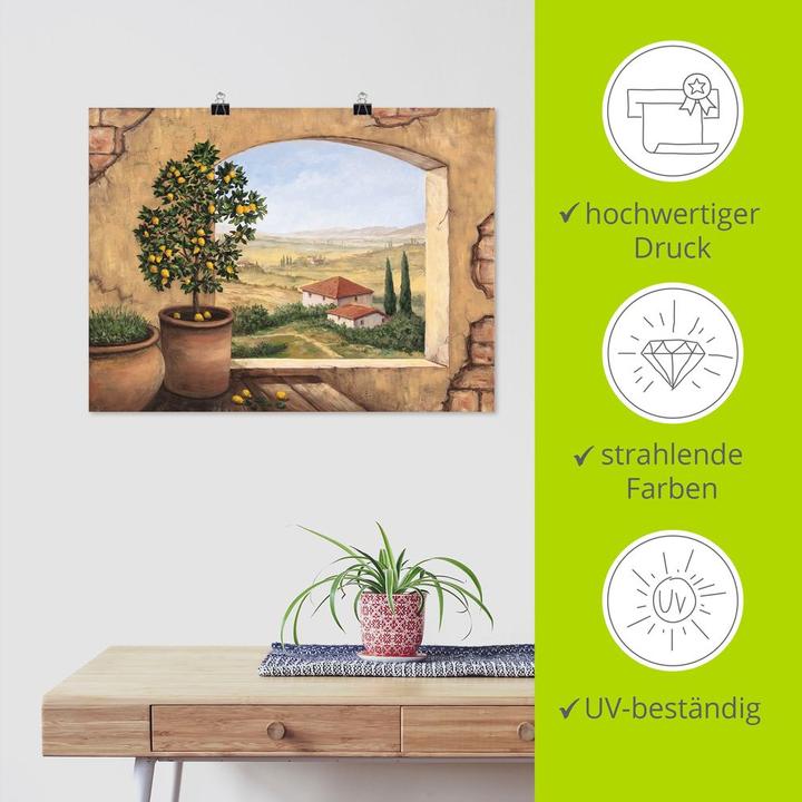 Immagine prodotto Artland Poster Finestra in Toscana T5ZG 40x30 cm (120 x 90 cm)
