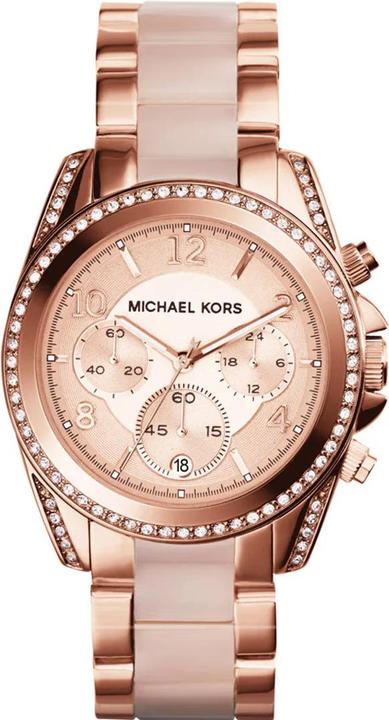 Actual product image Michael Kors Pink chronograph (39 mm)