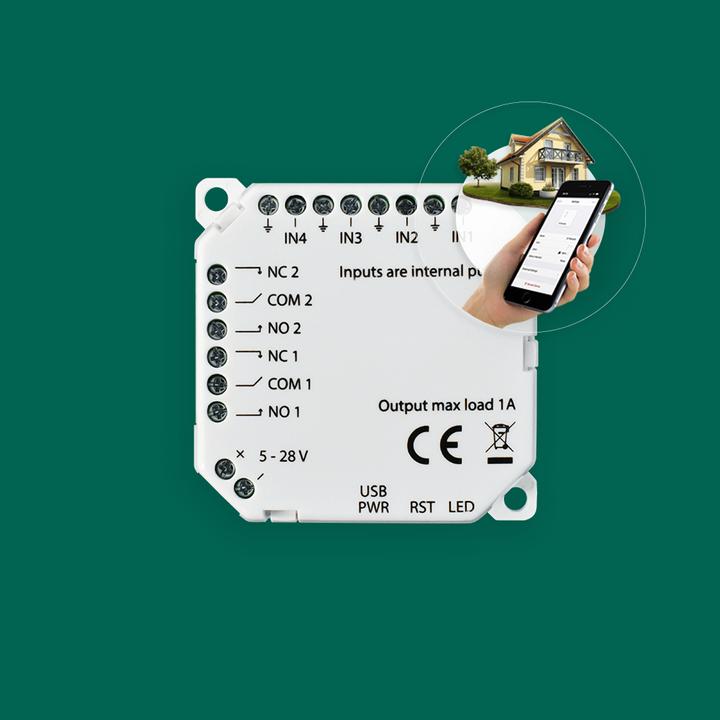 Actual product image Frient IO Module (Zigbee) (Switch actuator)
