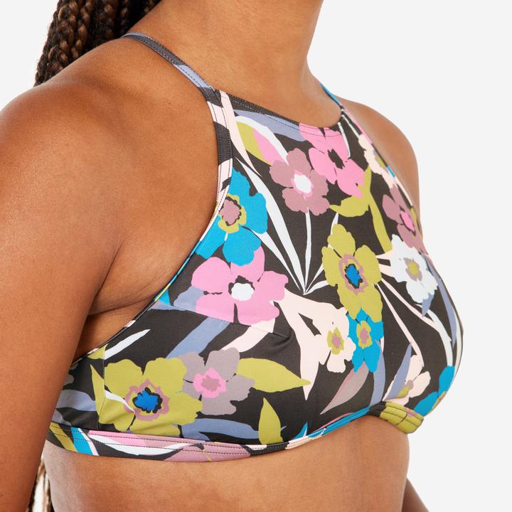 Image du produit Olaian Haut de maillot surf brassière fleurie Femme - Andrea multicolore (80 C)