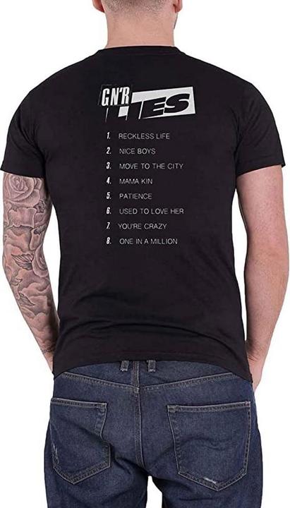 Immagine prodotto Universal Textiles Lies Track List Maglietta Stampa posteriore Adulto Unisex (XXL)