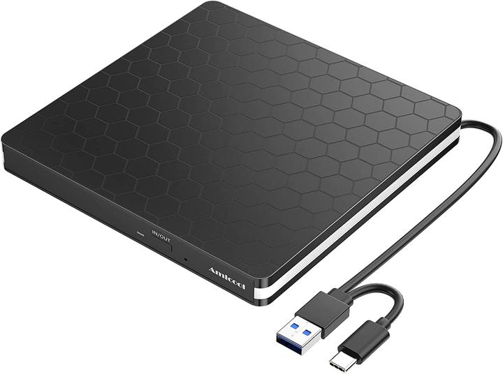 Amicool External CD DVD drive (DVD drive)