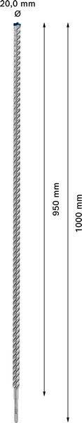 Actual product image Bosch Professional Zubehör Expert SDS plus-7X hammer drill, 20 x 950 x 1000 mm (up to 20 millimetres)