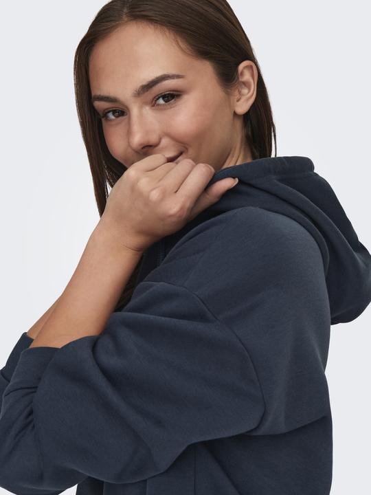 Produktbild Only Play Normal geschnitten Kapuze Gerippte Ärmelbündchen Tief angesetzte Schulter Sweatshirt Kapuzenpullover (M)