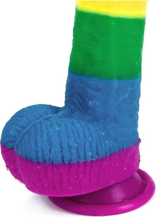 Actual product image Lovetoy Dildo Prider Liquid Silicone 9"