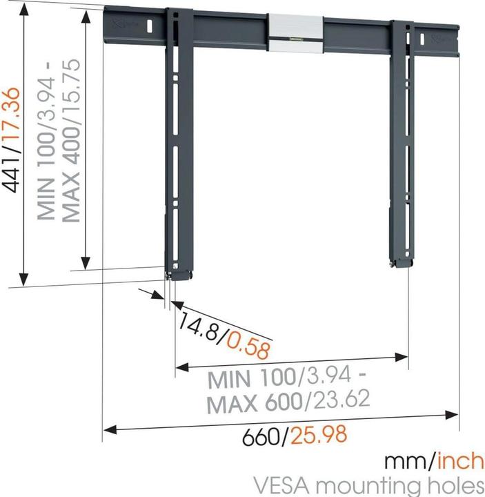 Produktbild Vogels Thin 505 (Wand, 65", 40 kg)