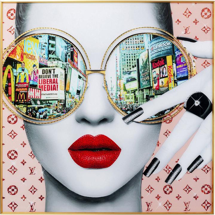 Image du produit Kare Design Tableau encadré Times Square View 120x120cm (120 x 120 cm)