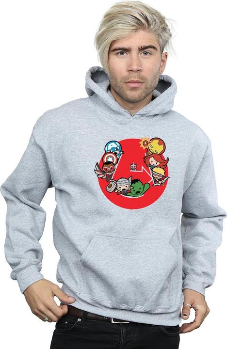 Immagine prodotto Kawaii Avengers Ready Steady War Felpa con Cappuccio Uomo (L)