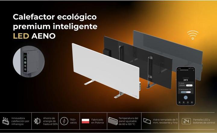 Actual product image Aeno Infrared radiant heater Premium Eco Smart LED GH4S (700 W)