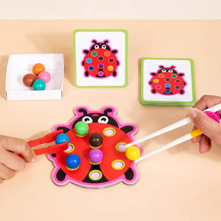 Immagine prodotto Activity Board Perline a clip classificazione dei colori abbinamento giocattolo bambini logica concentrazione