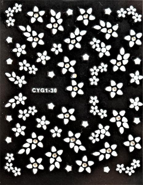 Produktbild Nagellack24 Nail Art Sticker Selbstklebend 30