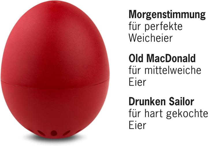 Actual product image PiepEi Singing egg timer Classic red