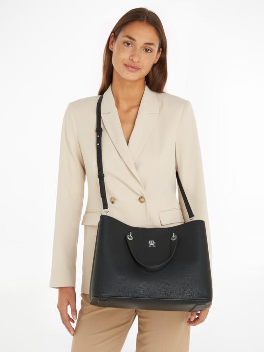 Actual product image Tommy Hilfiger Shopper TH Emblem Satchel