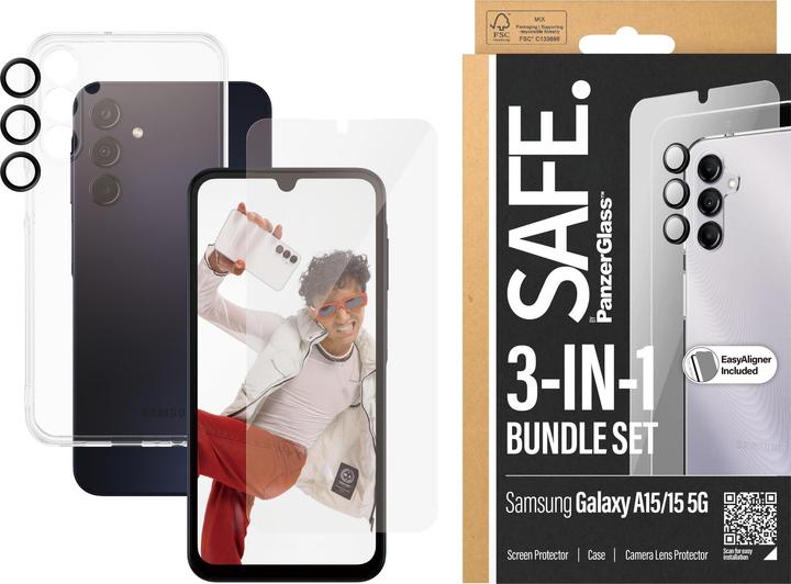Image du produit Safe Verre de bord à bord + étui (1 pièce(s), Samsung Galaxy A14 5G)