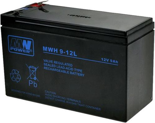 Actual product image Mw Power MWH UPS battery 9 Ah