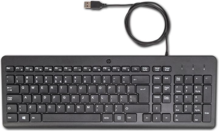 Actual product image HP 150 Wired Keyboard (Eng. Int., Cable)