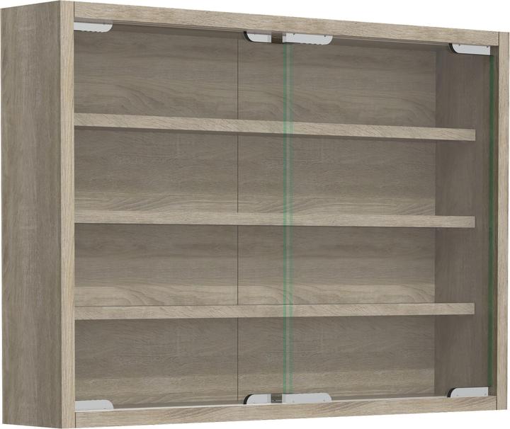 VCM Vetrina da parete in legno appesa Vetrina da collezione Deco Agisa M (57 x 10 x 40 cm)
