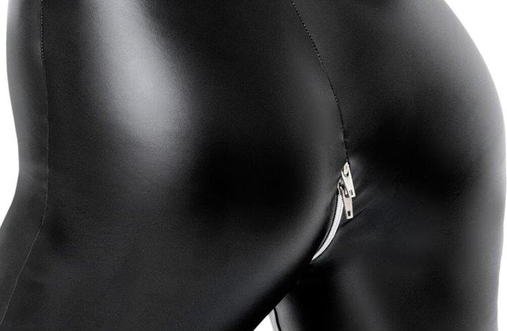 Actual product image Noir Handmade Powerwetlook Catsuit (L)