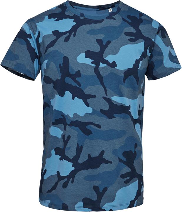 Motif de camouflage bleu
