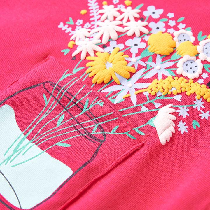 Produktbild VidaXL Kinder-T-Shirt Knallrosa 128,Material: 95 % Baumwolle. 5 (128)