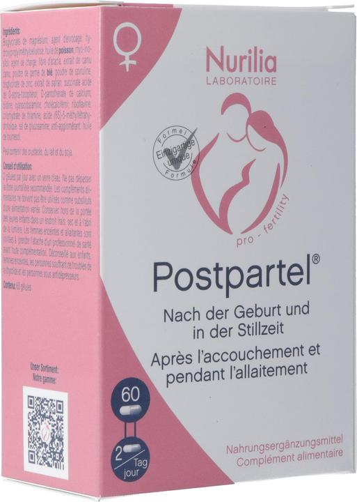 Image du produit Nurilia Postpartel caps (60 pièce(s), Capsules, 66 g)