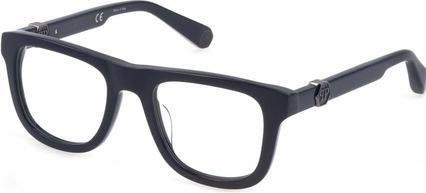 Philipp Plein Herren Brillengestell VPP023M-510D82-21G Blau Ø 51mm