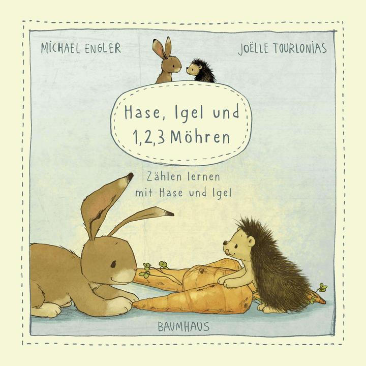 Actual product image Hase, Igel und 1, 2, 3 Möhren (Pappbilderbuch) (German, Michael Engler, 2021)