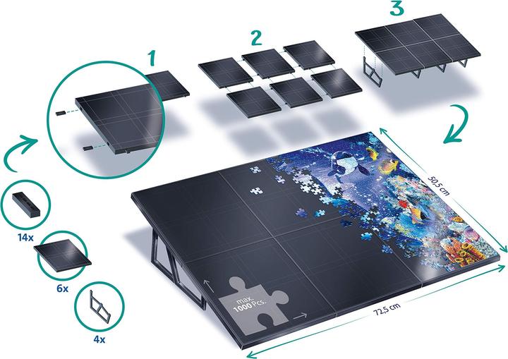 Produktbild Ravensburger Puzzle Staffelei (1000 Teile)