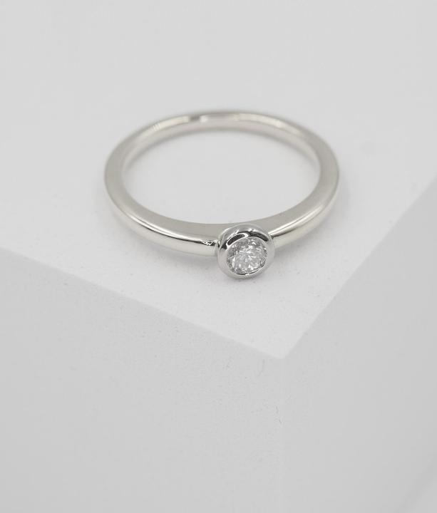Actual product image Muau Ring frame setting (54, 950 Platinum)