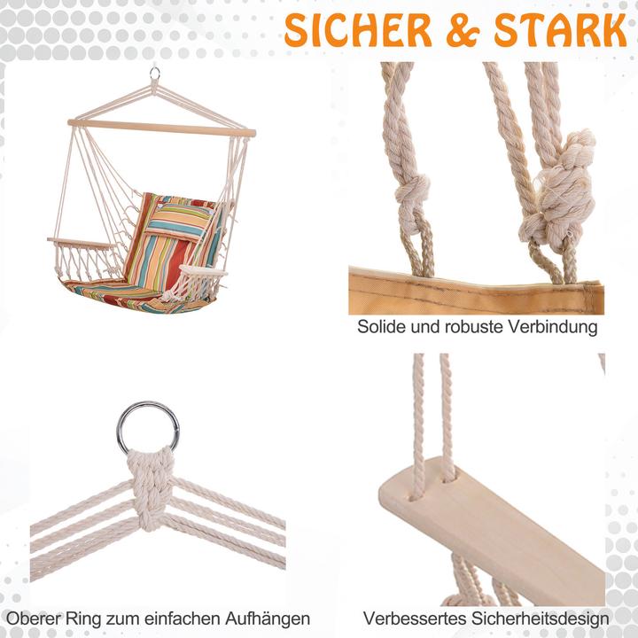 Actual product image Outsunny Hanging chair with pillow (105 kg)