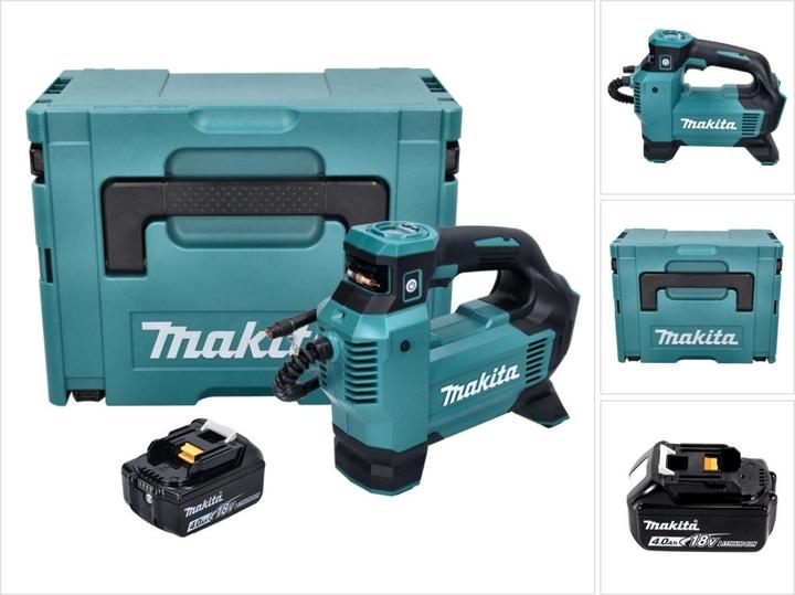Produktbild Makita DMP 181 M1J Akku Kompressor 18 V 11,1 bar + 1x Akku 4,0 Ah + Makpac - ohne Ladegerät