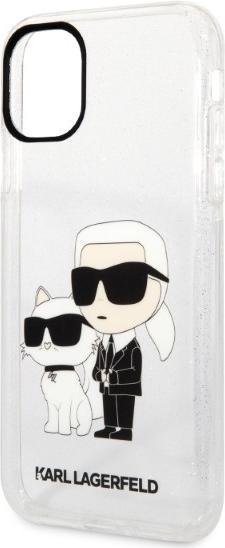 Image du produit Karl Lagerfeld IML Glitter NFT Karl & Choupette - étui pour iPhone 11 (przezroczysty) (Apple iPhone 11)