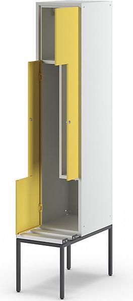 Produktbild Z-Garderobenschrank mit Sitzbank (40 cm, 214 cm)