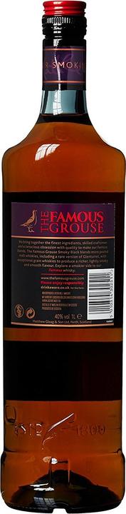 Actual product image The Famous Grouse SMOKY BLACK Blended Scotch Whisky 40% Vol. 1l (Blended Whisky)