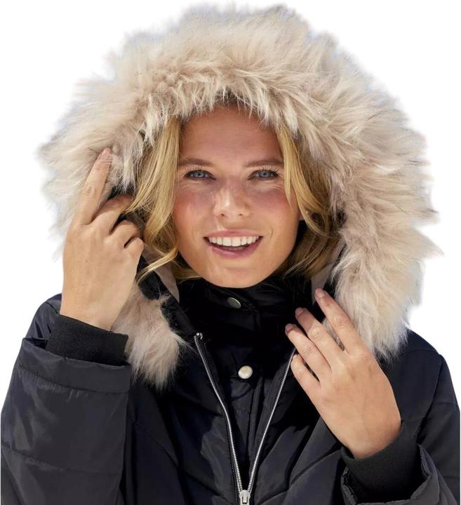Actual product image Atlas For Women Padded jacket Big cold with faux fur hood (S)