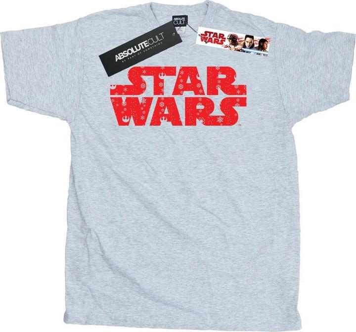 Actual product image Star Wars Mens Christmas Logo T-Shirt (M)
