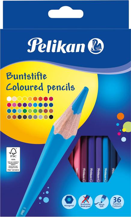 Image du produit Pelikan Crayons (Multicolore, 36 x)